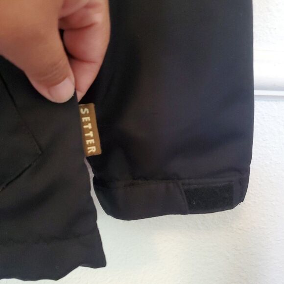 Irish Setter Country Flavor Rain Hoodie Jacket Full Zip Lined Womens Sz M Black - Picture 6 of 16